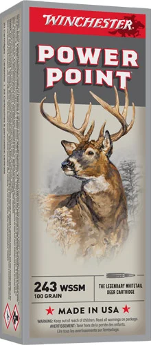 WINCHESTER SUPER-X 243 WSSM - 100GR POWER POINT 20RD 10BX/CS - Image 2