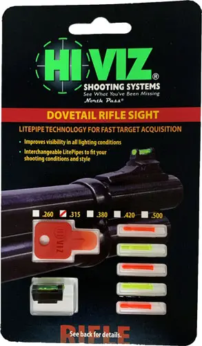 HIVIZ RIFLE FRONT SIGHT FOR - 3/8" DOVETAIL .315" - Image 3