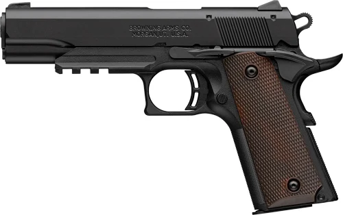 BROWNING 1911-22 22LR FS - 4.25" MATTE BLACK/BROWN GRIPS - Image 2