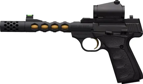 BROWNING BUCK MARK VISION UFX - 22LR 5.9" BLK/GOLD W/ VORTEX - Image 2