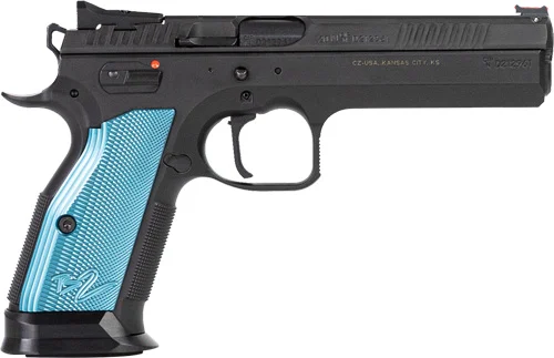 CZ TS2 SA 40SW FS 17-SHOT - BLACK POLYCOAT BLUE GRIP - Image 2