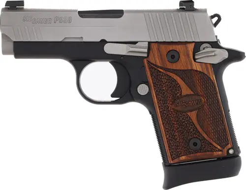 SIG P938 9MM 3" SAO XRAY-3 - 6/7RD TWO-TONE/WALNUT - Image 2
