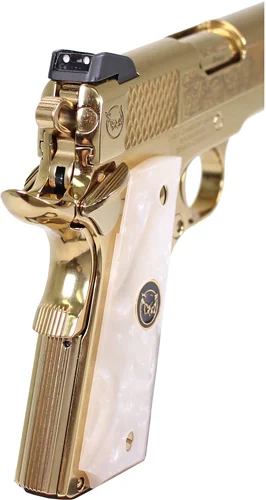 IVER JOHNSON EAGLE NOBLE WP - 1911 45ACP 8RD ENGRAVED GOLD - Image 3