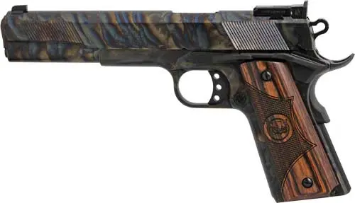IVER JOHNSON EAGLE XL 45ACP - 6" 8RD CASE COLORED WOOD - Image 2