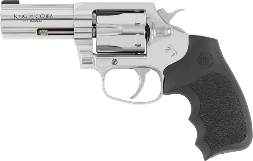 COLT KING COBRA 357MAG 3" 6RD - BRUSHED STAINLESS BLACK GRIPS - Image 2