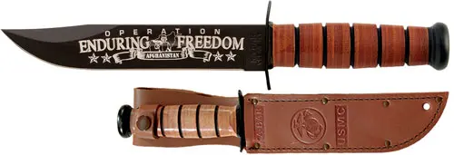 KA-BAR USMC OEF AFGHANISTAN - 7" W/LEATHER SHEATH USMC - Image 2