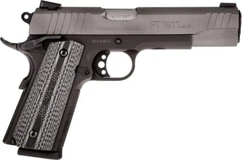 TAURUS 1911 45ACP 5" FS 8-SH - BLACK CERAKOTE GRAY SLIDE - Image 3