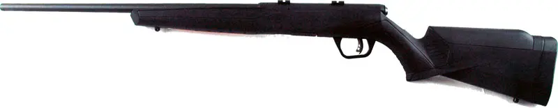 SAVAGE B22F MAGNUM 22WMR 21" - SPORTER BBL ACU-TGR BLACK SYN - Image 2