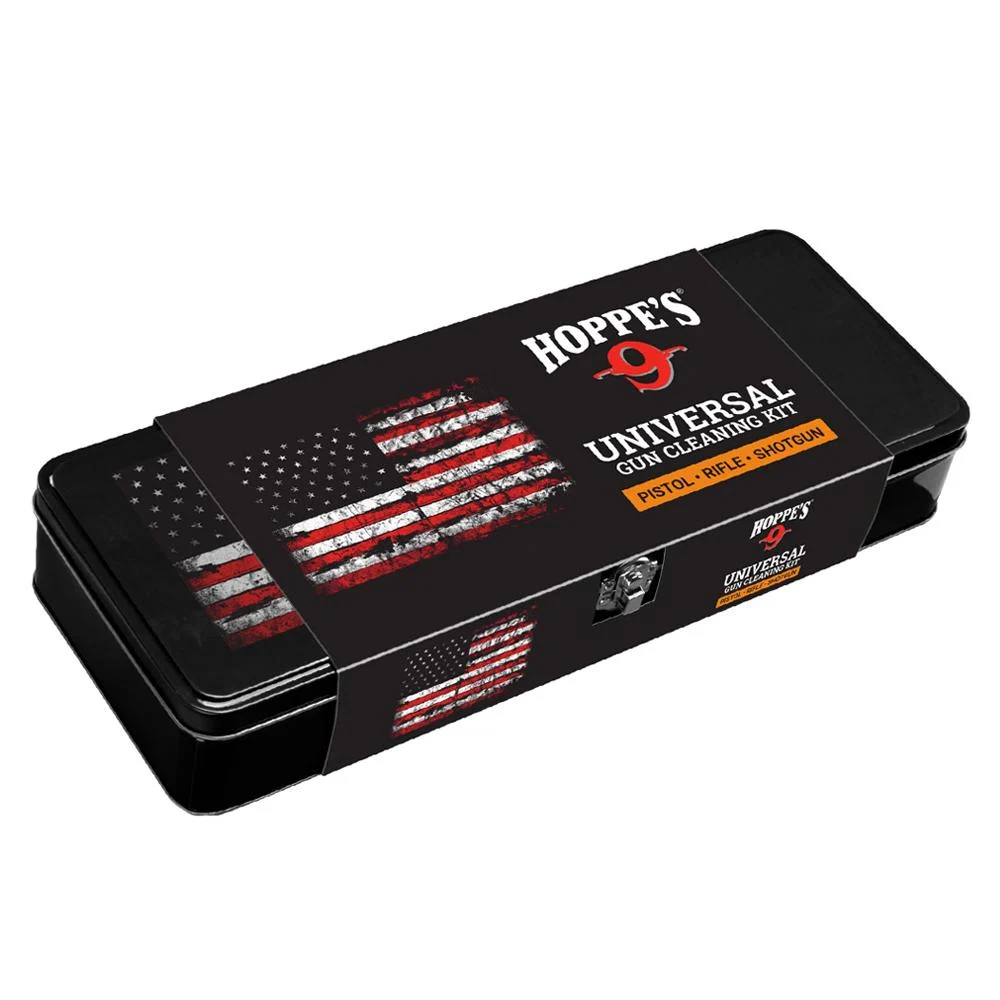 Hoppe's Universal Gun Cleaning Kit Tin Kit with Mops