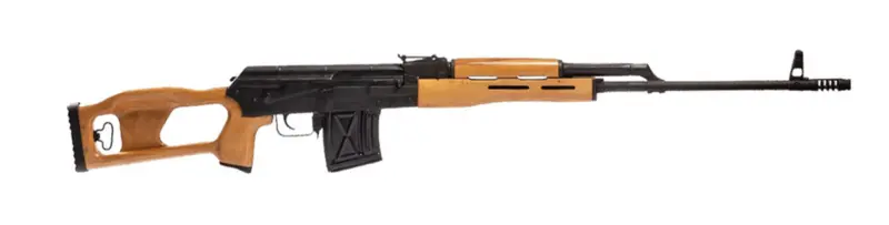 Century Arms PSL 54 AK-47 Rifle - Black | 7.62x54R | 24.5" Chrome Lined Barrel | Wood Furniture w/ Skeletonized Wood Stock | RAK-1 Enhanced Trigger